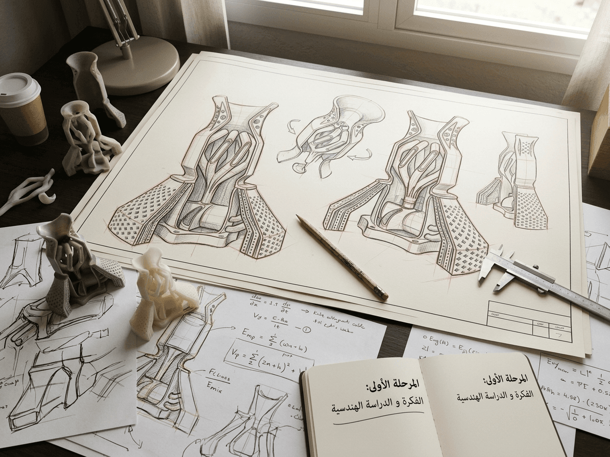 Une main dessine une pièce cotée sur du papier